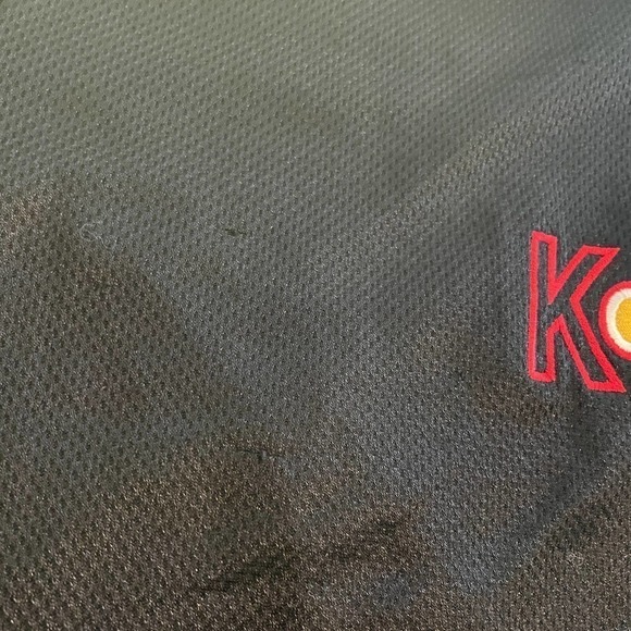 Vintage K-Swiss Jersey Shirt Womens Small Medium USA V-Neck Embroidered Black - Picture 6 of 14